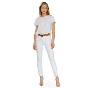 3 X 1 nyc 
Size: 24.      White/ frayed back hem
Color: Bacon
High rise